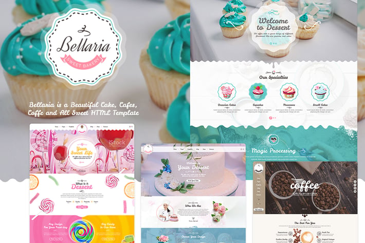 Bellaria - A Delicious Cakes and Bakery Template