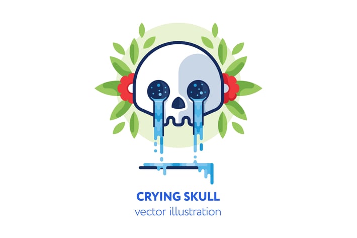 Crying skull