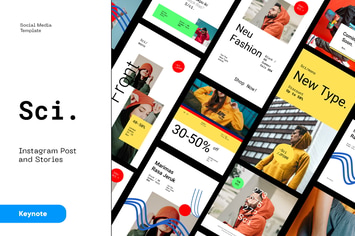 Urban Fashion Instagram Kit Keynote Template