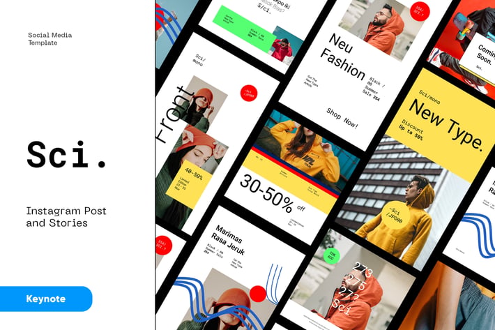 Urban Fashion Instagram Kit Keynote Template