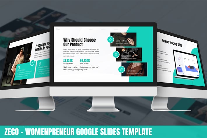 Zeco - Womenpreneur Google Slides Template