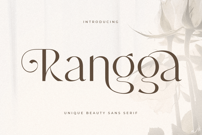 Rangga - Unique Beauty Sans Serif