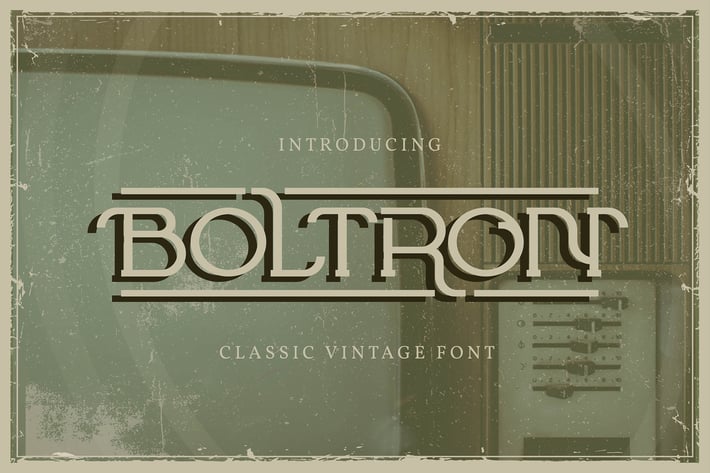 Boltron | Classic Vintage Font