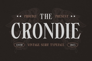 Crondie - Vintage Serif Typeface