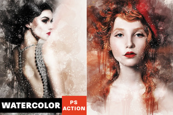 Artistic Watercolor Photoshop Action