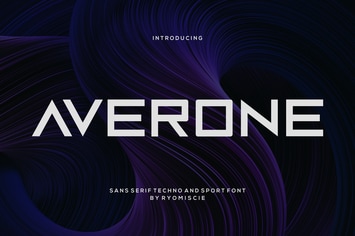 Averone - Sans Serif Techno And Sport Font