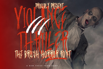 Violance Thriller - Brush Horror Font