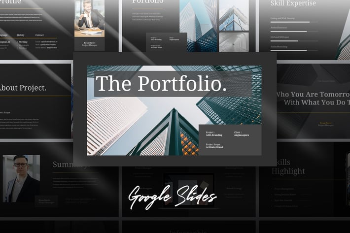 Hire - Portfolio Powerpoint Template
