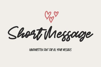 Short Message | Handwritten Font