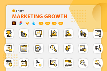Fristy - Marketing Growth Icons