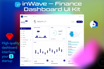 13_Overview. inWave — Finance dashboard UI Kit