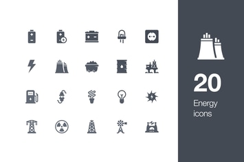 20 Energy icons