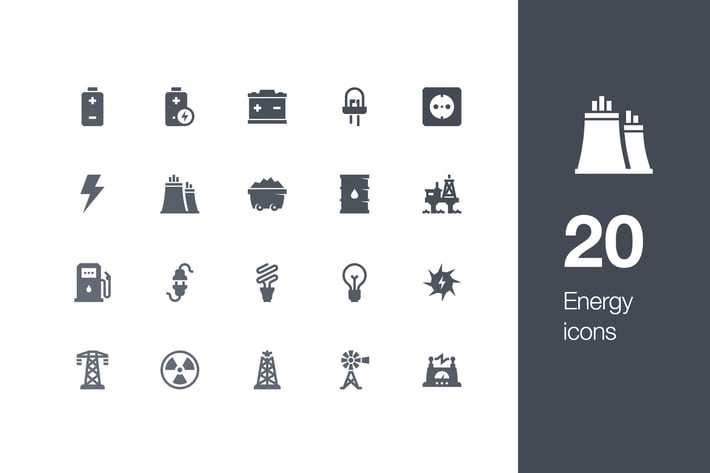 20 Energy icons