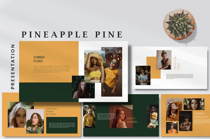 Pineapple Pine - Nature Fashion Keynote Template