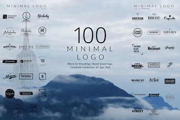 100 Minimal logos