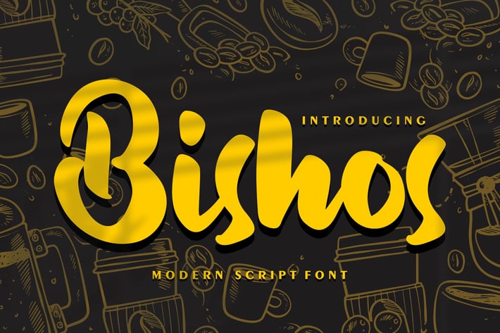 Bishos | Modern Script Font
