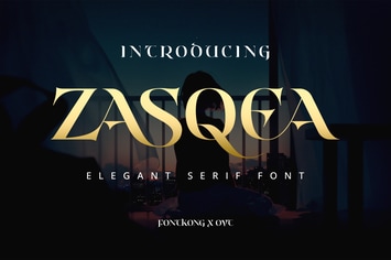Zasqea - A Elegant Serif Font