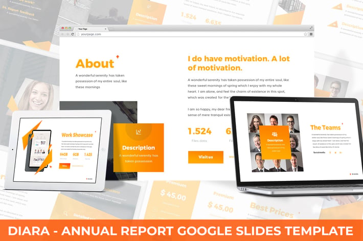 Diara - Annual Report Google Slides Template