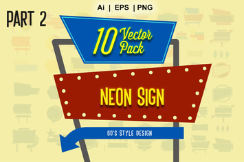 neon sign vector  part 2