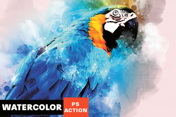 Watercolor Artist Photoshop Action