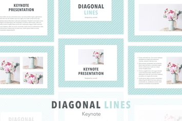 Diagonal Lines Keynote Template