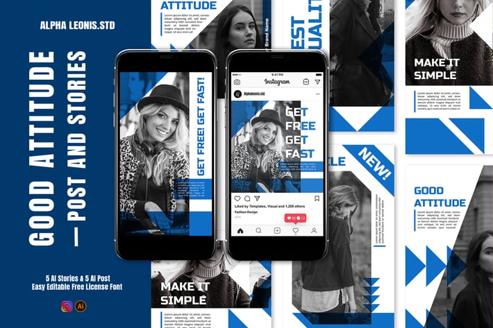 Instagram Templates - Good Attitude
