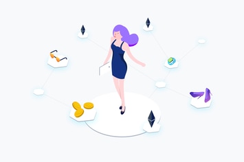 Blockchain Ecommerce Isometric Illustration