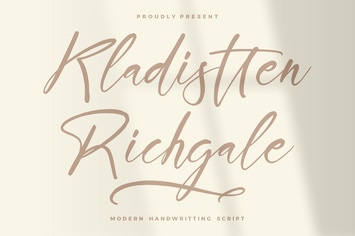 Kladistten Richgale Handwritten Font