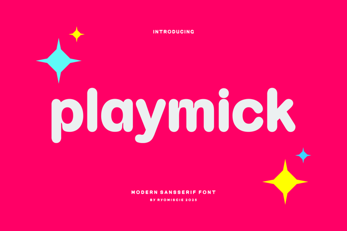 Playmick - Modern Sans Serif Font