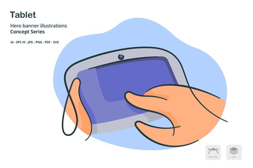 Tablet Electronic Vector Illustration