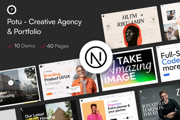 Potu - Creative Agency & Portfolio Next Js