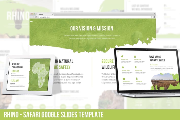Rhino - Safari Google Slides Template