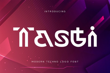 Tasti - Modern Techno Logo Font