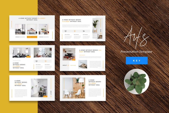 Arts - Interior Keynote Presentation Template