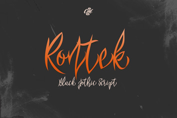 Rontek - Black Gothic Script