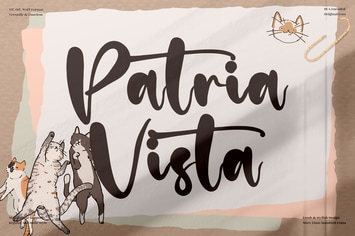 Patria Vista Beautiful Script