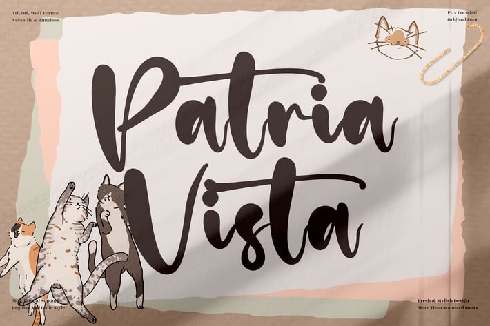 Patria Vista Beautiful Script