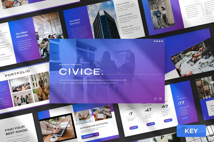 Civice - Modern Keynote Presentation Template
