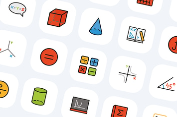 50 Math Symbols Icons