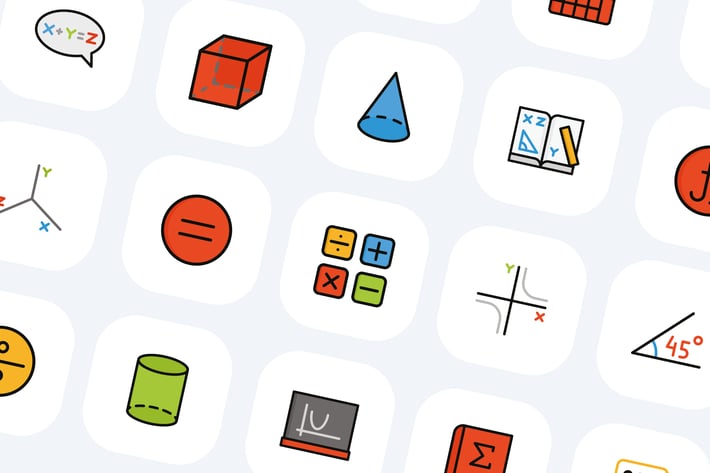 50 Math Symbols Icons