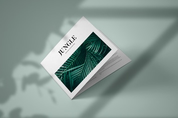 Horizontal Bifold Brochure Mockup