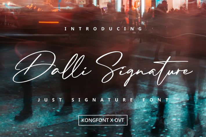 Dalli Signature - Just Signature Font