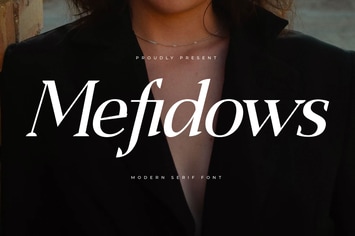 Mefidows Modern Serif Font