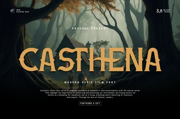 Casthena - Modern Serif Film Font