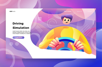 Drive Sim - Banner & Landing Page