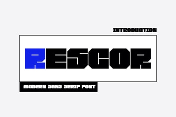 Rescor - Heavy Bold Font