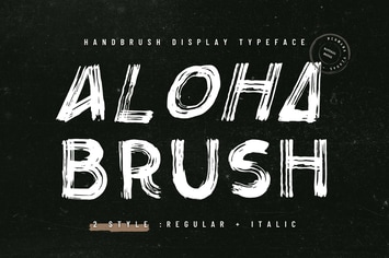 Aloha Brush - Logo font