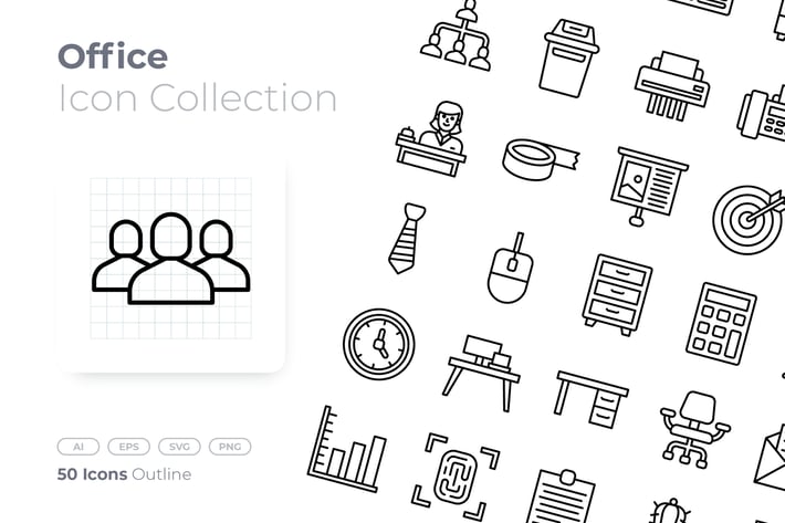 Office Outline Icon