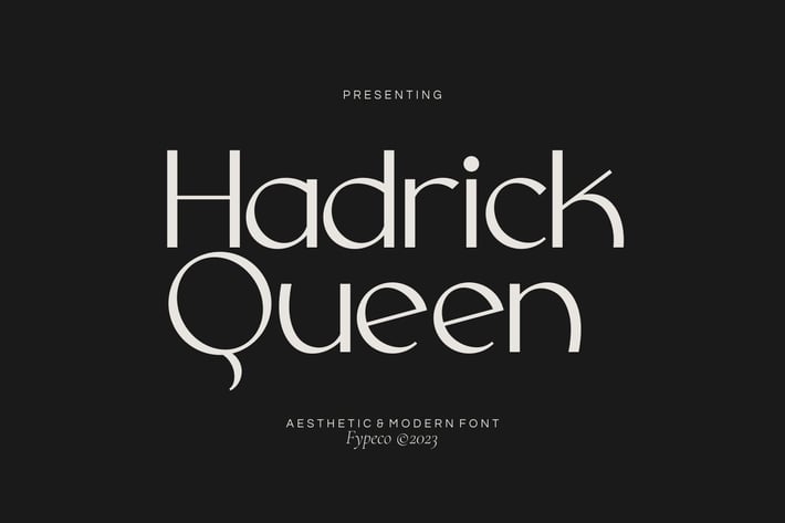 Hadrick Queen - Aesthetic Font