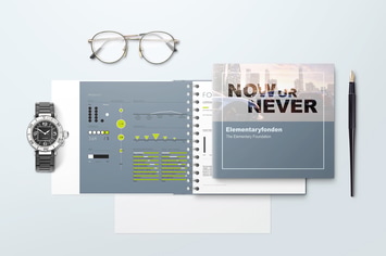Spiral Hardbound Book With Folder Cover Mockups 03